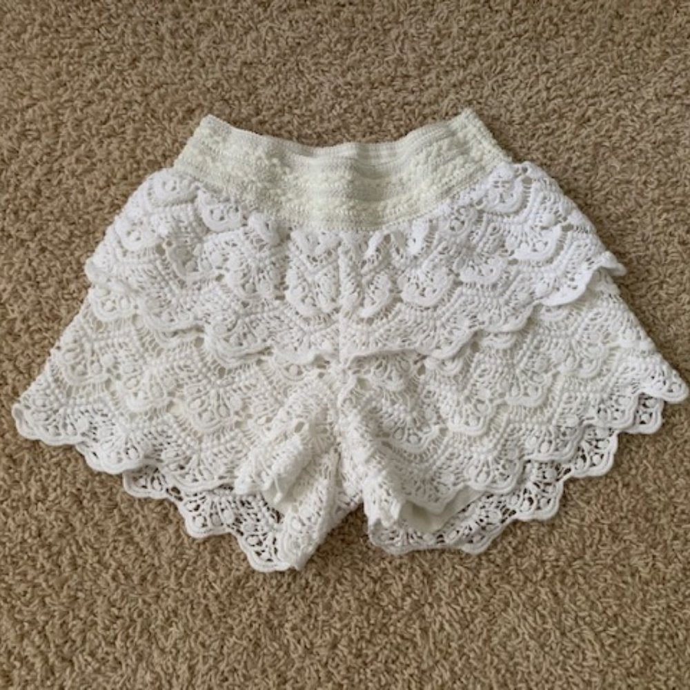 Justice Lace Ruffle Shorts